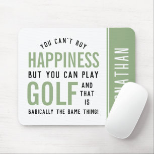 Golf is Happiness Funny Golf Lover Gifts Mouse Mat