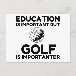 GOLF IS IMPORTANTER POSTCARD
