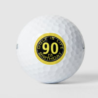Golf is Life Customisable 90th Birthday Golf Ball