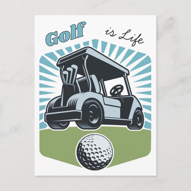 Golf is Life Postcard (Front)