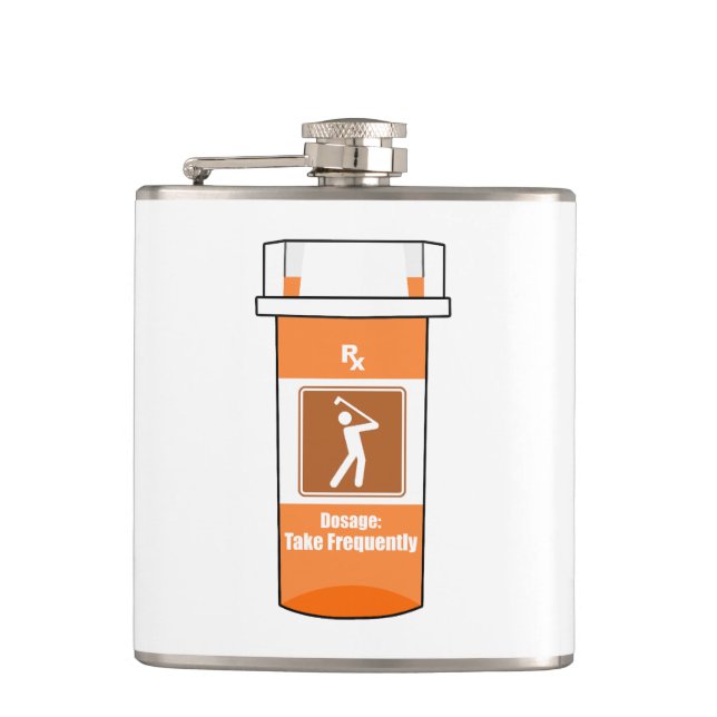 Golf Is My Drug Hip Flask (Front)