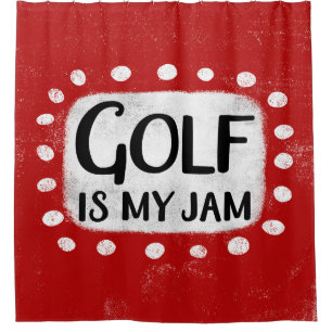 Golf Is My Jam Shower Curtain