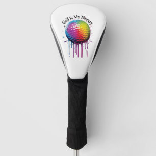Golf Is My Therapy Funny Golf Head Cover