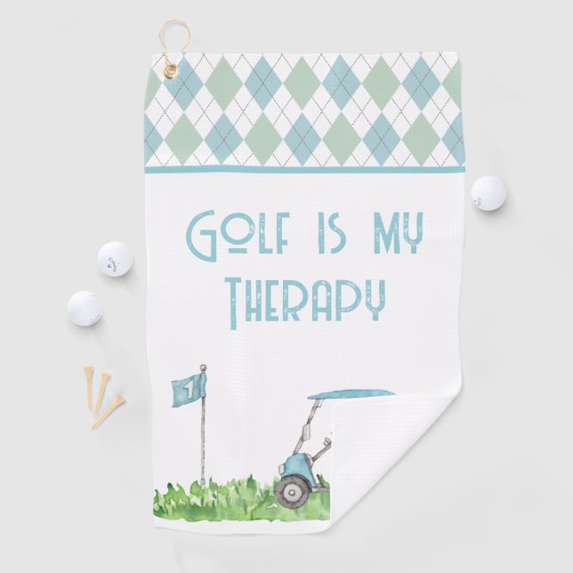 Golf is my Therapy Golf Towel (InSitu)