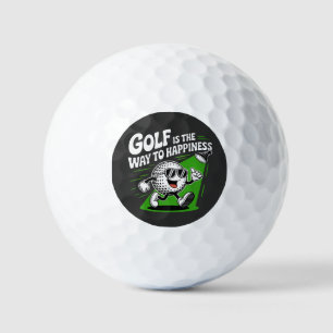 Golf is the way to happiness golf balls