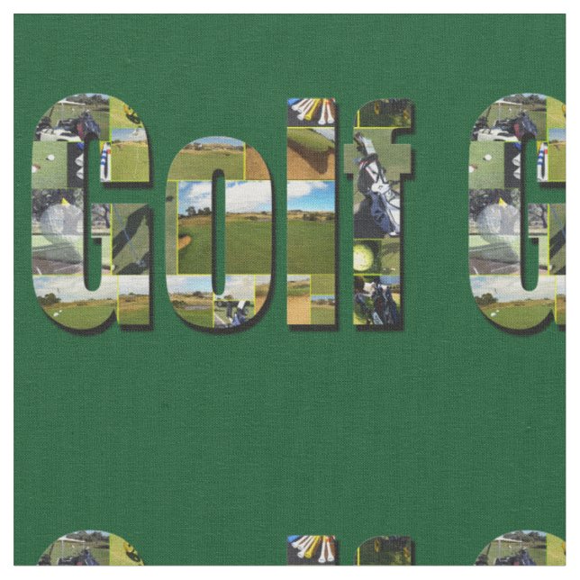 Golf Is The Word, Fabric (Close Up)