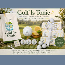 Golf Is Tonic | Golf Gift Wrap