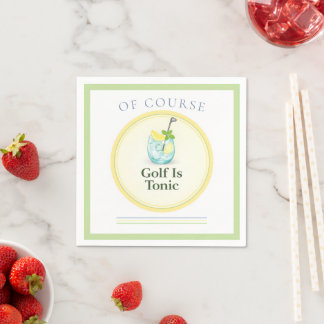 Golf Is Tonic | Golf Paper Napkins