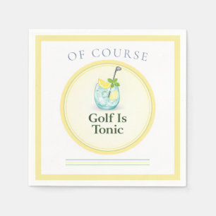 Golf Is Tonic Golf Theme Party Decor Napkin