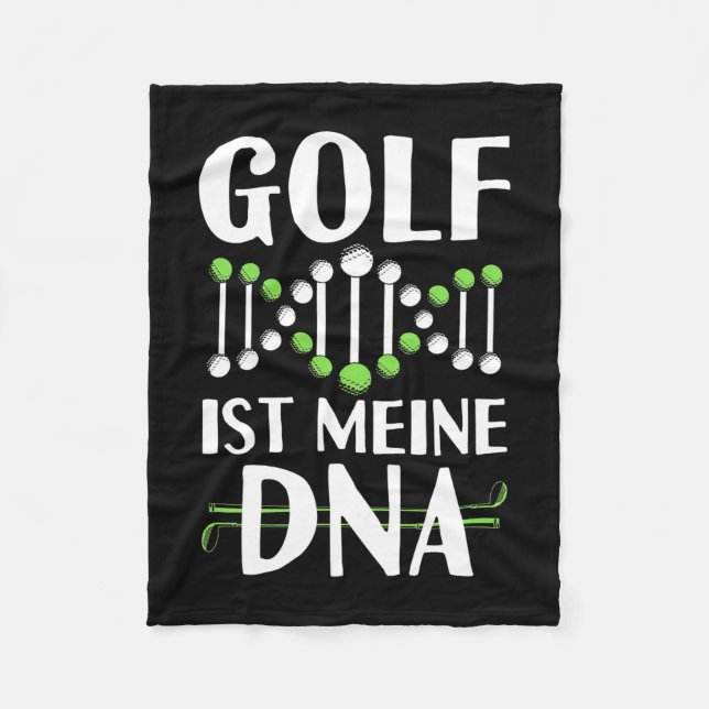 Golf It Is My DNA Fleece Blanket (Front)
