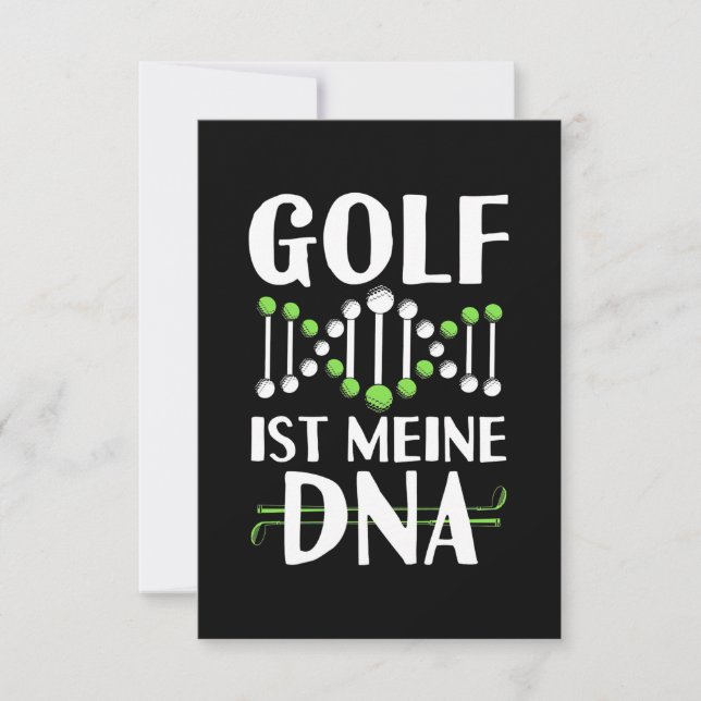 Golf It Is My DNA RSVP Card (Front)