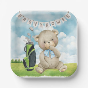 Golf  It's Boy for Baby Shower   Paper Plate