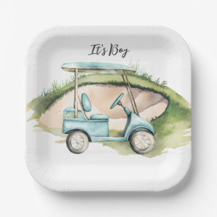 Golf It's Boy for Baby Shower Paper Plate
