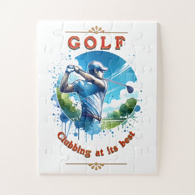 "GOLF " JIGSAW PUZZLE (Vertical)