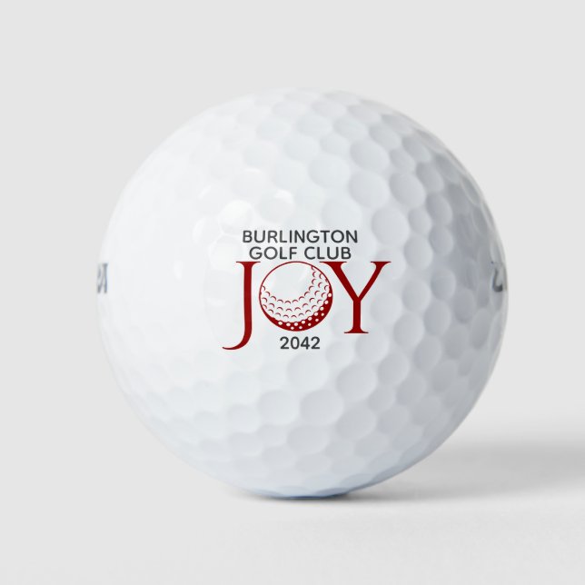 Golf Joy & Peace Christmas Balls (Front)