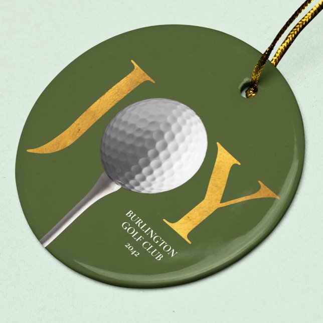 Golf Joy & Peace Christmas Ornament (Creator Uploaded)