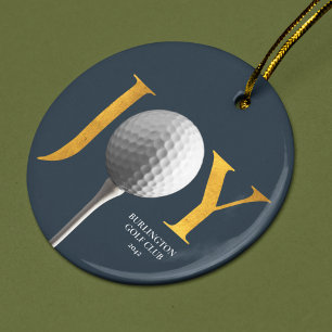 Golf Joy & Peace Christmas Ornament