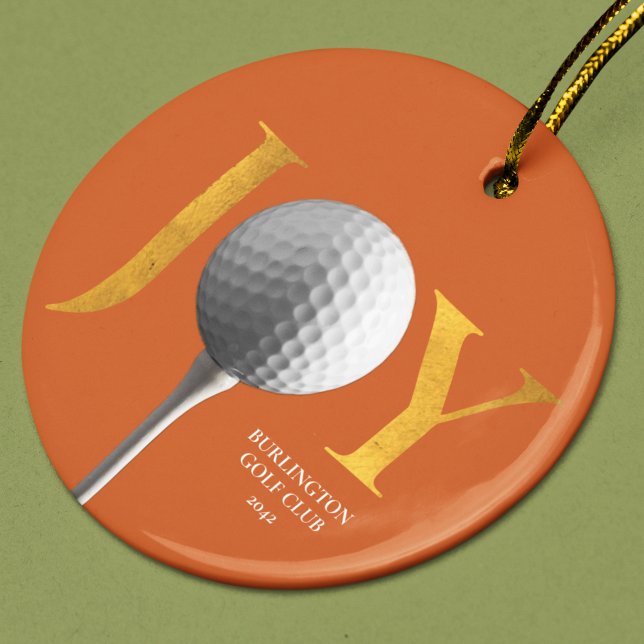 Golf Joy & Peace Christmas Ornament (Creator Uploaded)