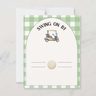Golf kids birthday party invitation