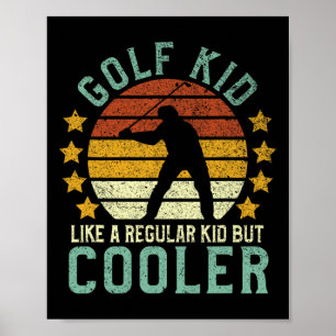 Golf Kids Funny Young Golfer And Golfing Lover Gif Poster