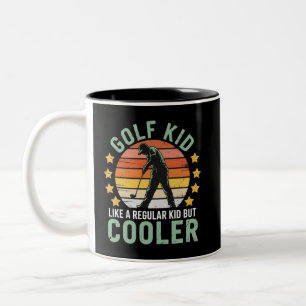Golf Kids Funny Young Golfer & Golfing Lover Gift Two-Tone Coffee Mug