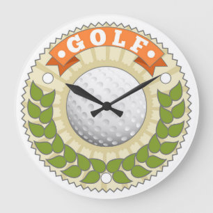 Golf  Large Clock