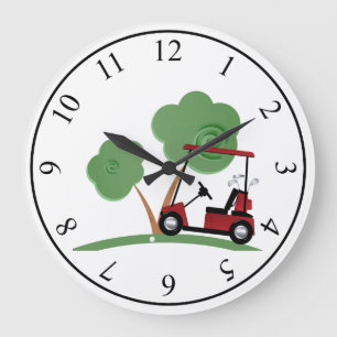 Golf Large Clock