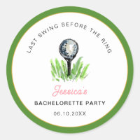 Golf "Last swing Before the ring" Bachelorette