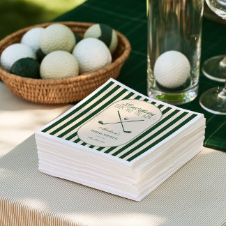 Golf "Last Swing before the Ring" Bridal Napkin