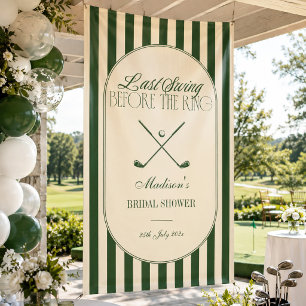 Golf "Last Swing before the Ring" Bridal Welcome Banner