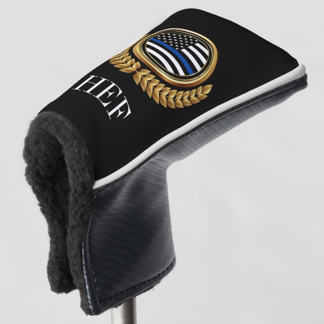 Golf Law Enforcement Police Monogram Golf Head Cover (3/4 Front)