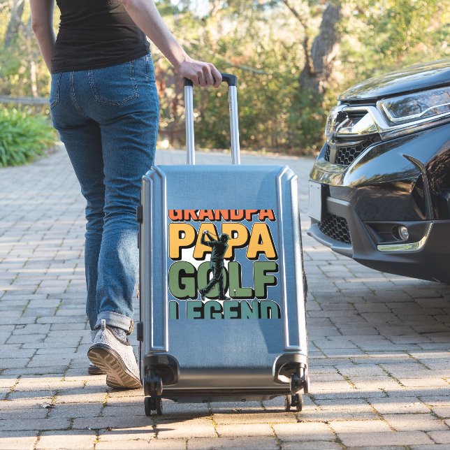 Golf Legend Grandpa Papa (Suitcase Insitu)