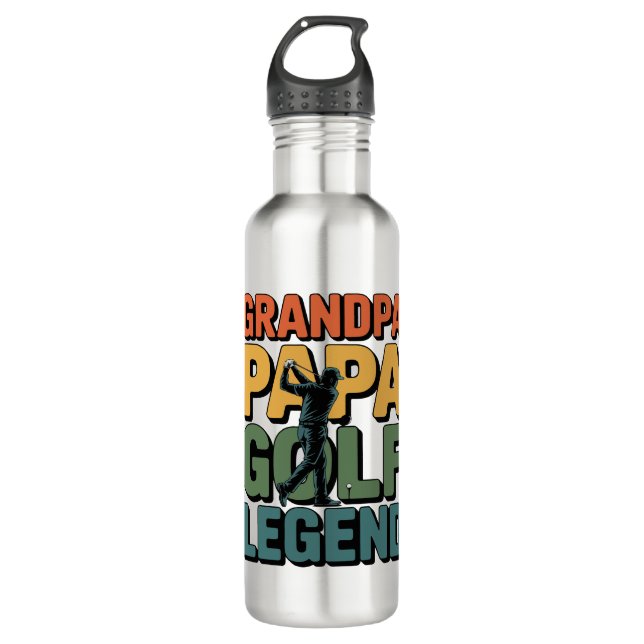 Golf Legend Grandpa Papa 710 Ml Water Bottle (Front)