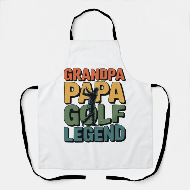 Golf Legend Grandpa Papa Apron (Front)