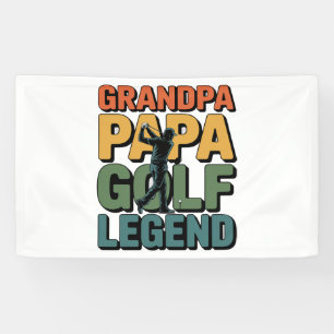 Golf Legend Grandpa Papa Banner