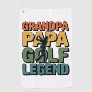 Golf Legend Grandpa Papa Golf Towel