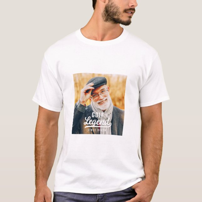 Golf Legend Since Birth Funny Modern Vintage T-Shirt (Front)