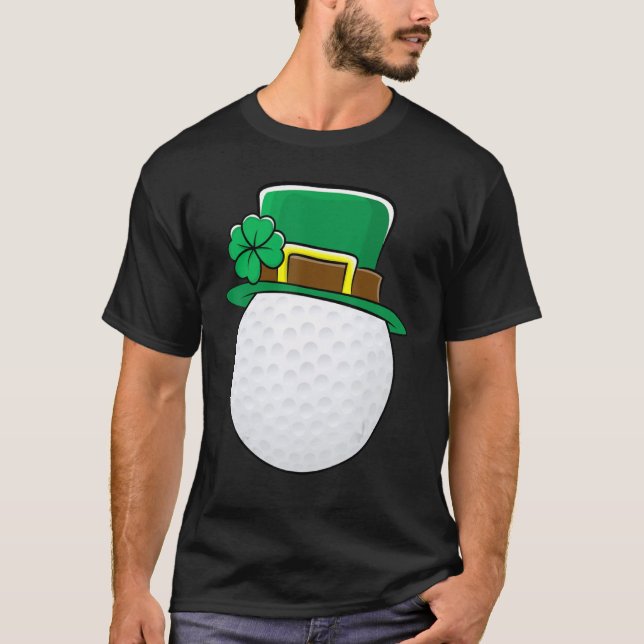 Golf Leprechaun Funny Lucky St Patricks Day 2020 D T-Shirt (Front)