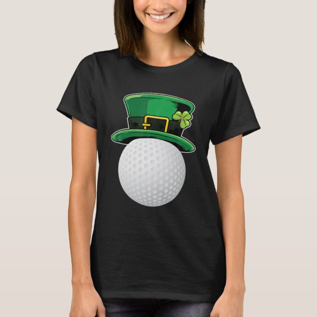 Golf Leprechaun Irish Hat  St Patrick s Day T-Shirt (Front)