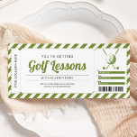 Golf Lesson Golfing Gift Certificate Voucher Invitation<br><div class="desc">Golf Lesson Golfing Gift Certificate Voucher Invitation. Golf vector created by pikisuperstar / Freepik.</div>