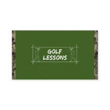 Golf Lessons Teacher Instructor Coach Camouflage 