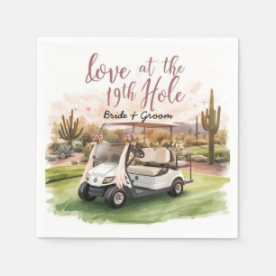 Golf Let’s Par-Tee! Golf Wedding in Arizona Napkin