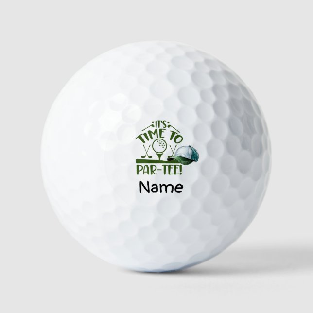 Golf Let's Par Tee for invitation  Balls (Front)
