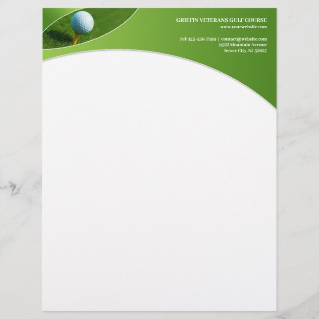 Golf Letterhead (Front)