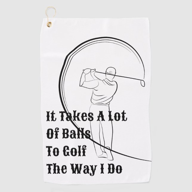 Golf Like a Pro with Personalised Best Golf Towels (Front)