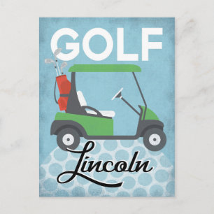 Golf Lincoln Nebraska - Retro Vintage Travel Postcard