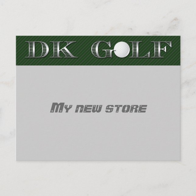 golf logo postcard (Front)