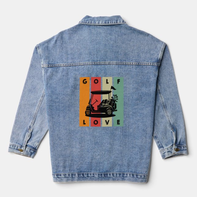 Golf-Love Denim Jacket (Back)