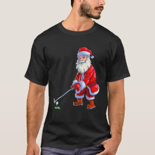 Golf Lover Christmas Men Golf Club Golfing Santa C T-Shirt
