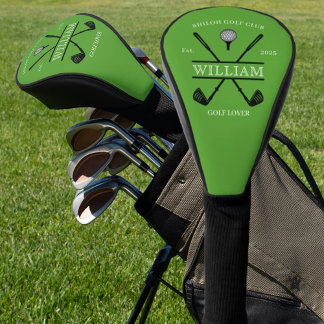Golf Lover Cross Club Green Head Cover